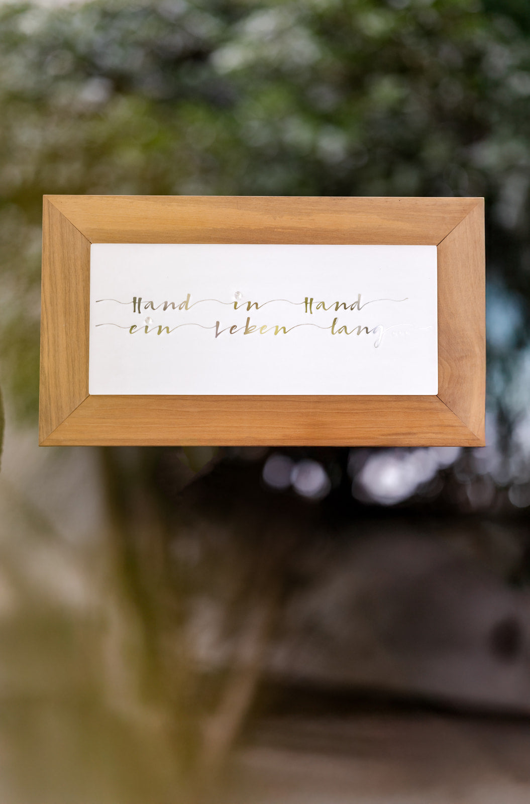 Quadro "Mano nella mano per tutta la vita"