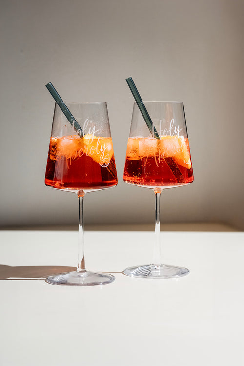 Aperitivoglas " Holy Aperoly"