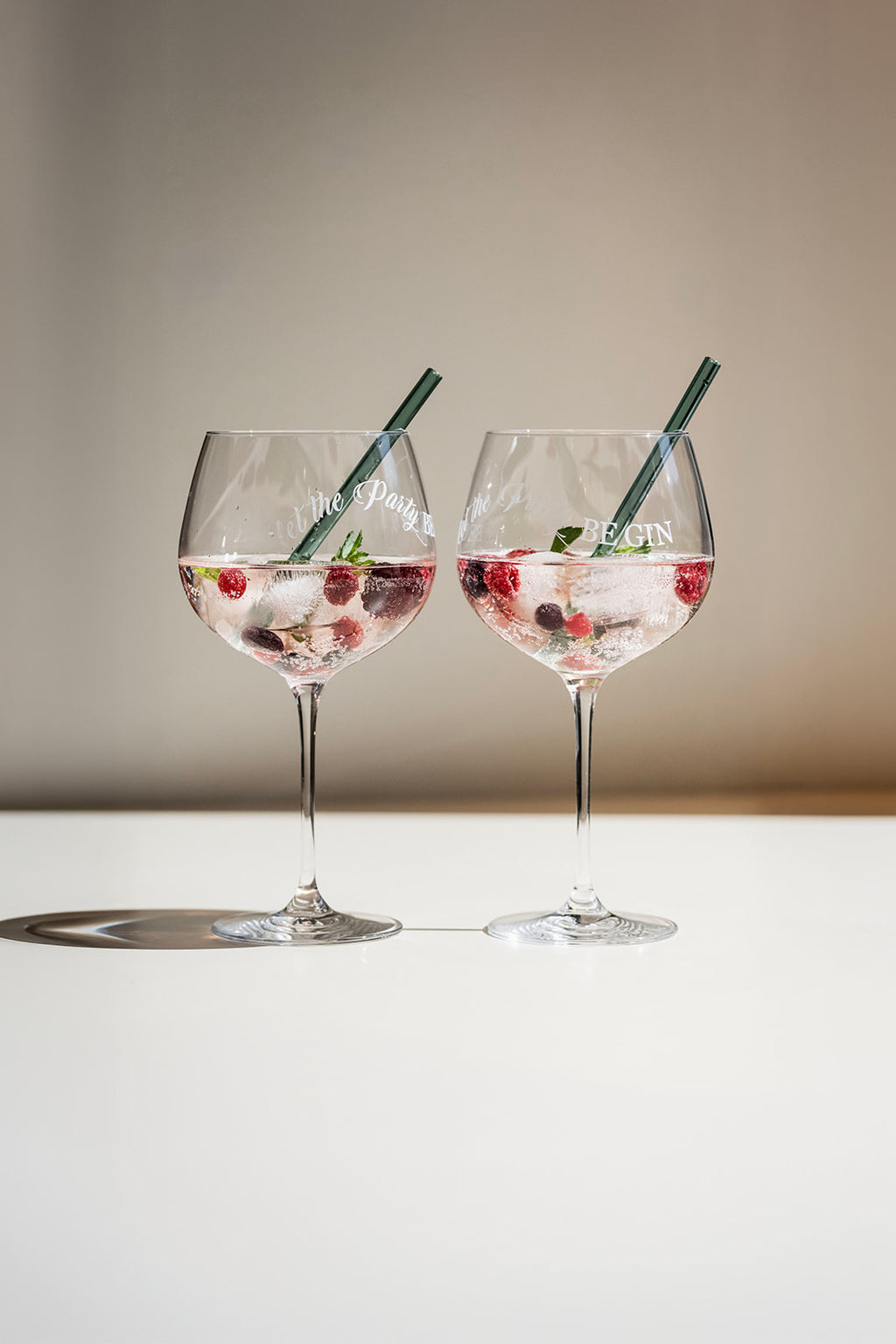 Calici da gin "Let the Party beGIN"
