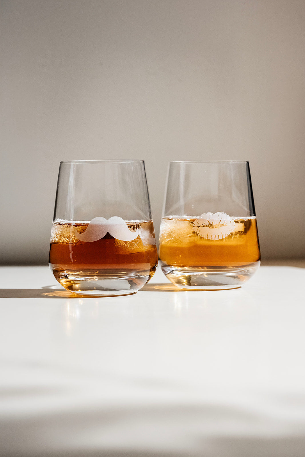 Bicchiere da whisky Bacio e baffi