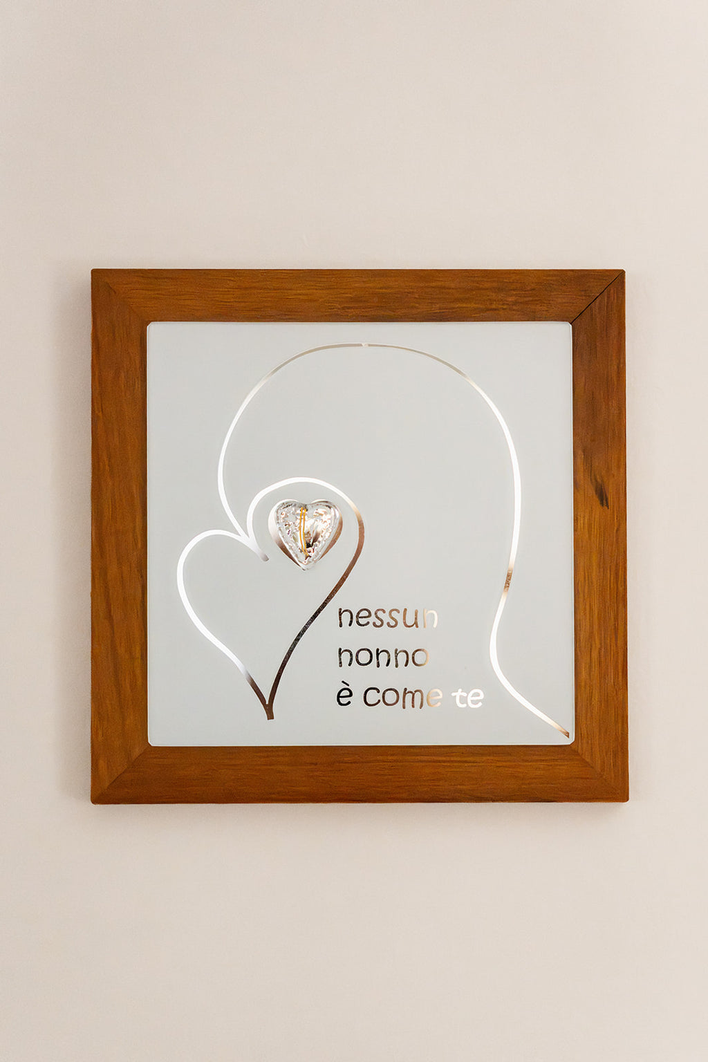 Quadro cuore Nonna / Nonno