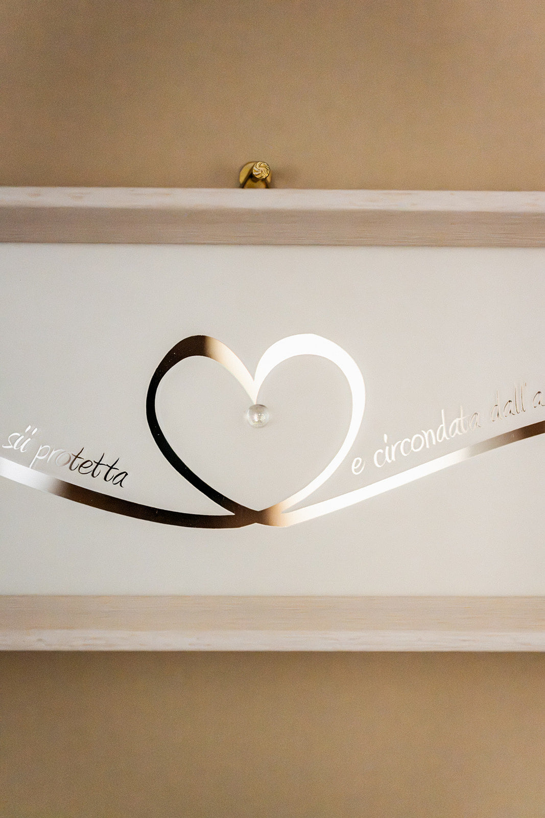 Quadro "Sii protetta/protetto e circondata/o dall'amore."