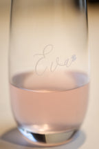 Wasserglas mit Namen