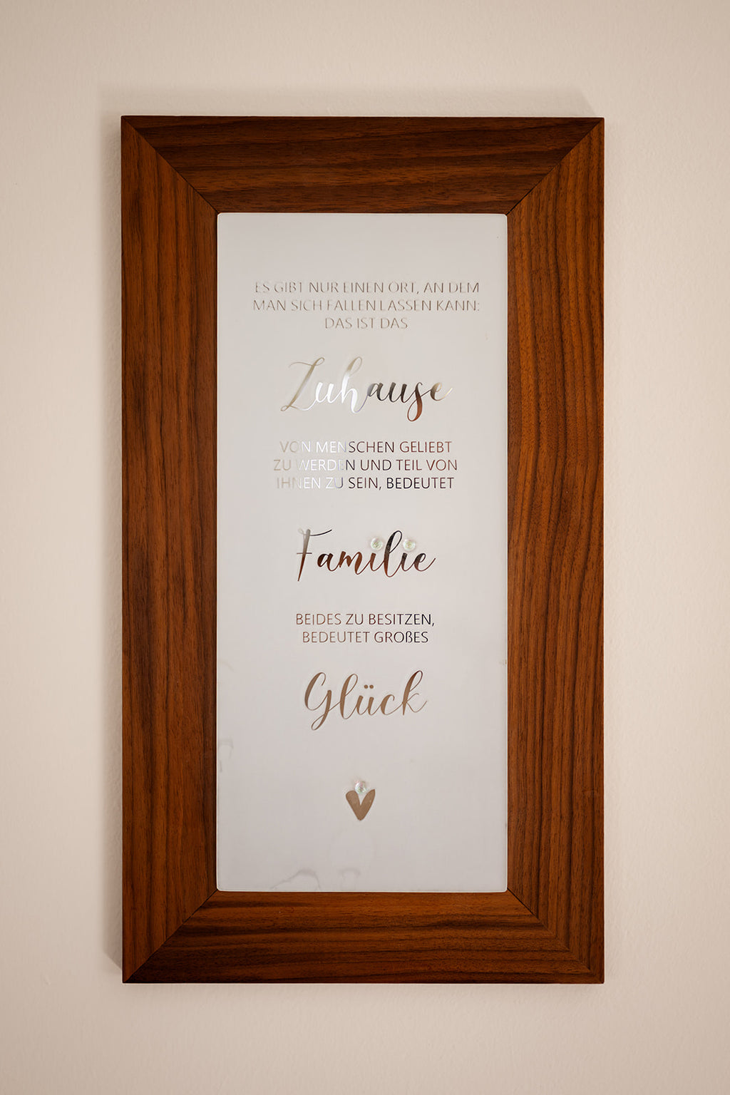 Quadro "Casa, famiglia, felicità"