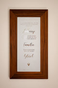 Quadro "Casa, famiglia, felicità"