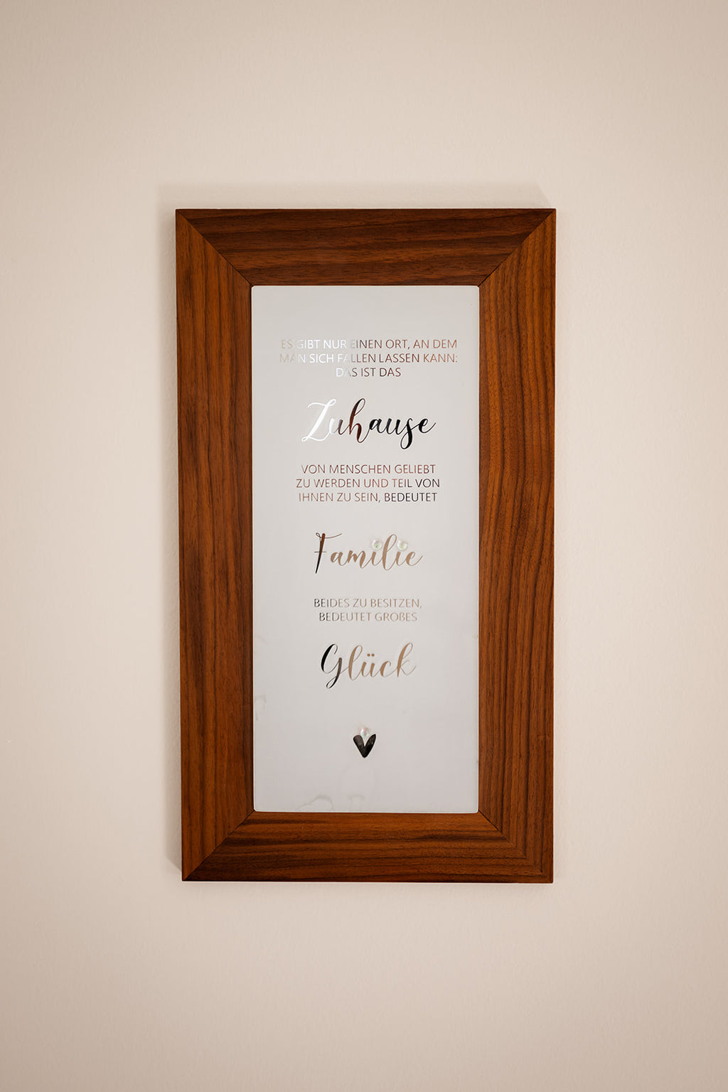 Quadro "Casa, famiglia, felicità"