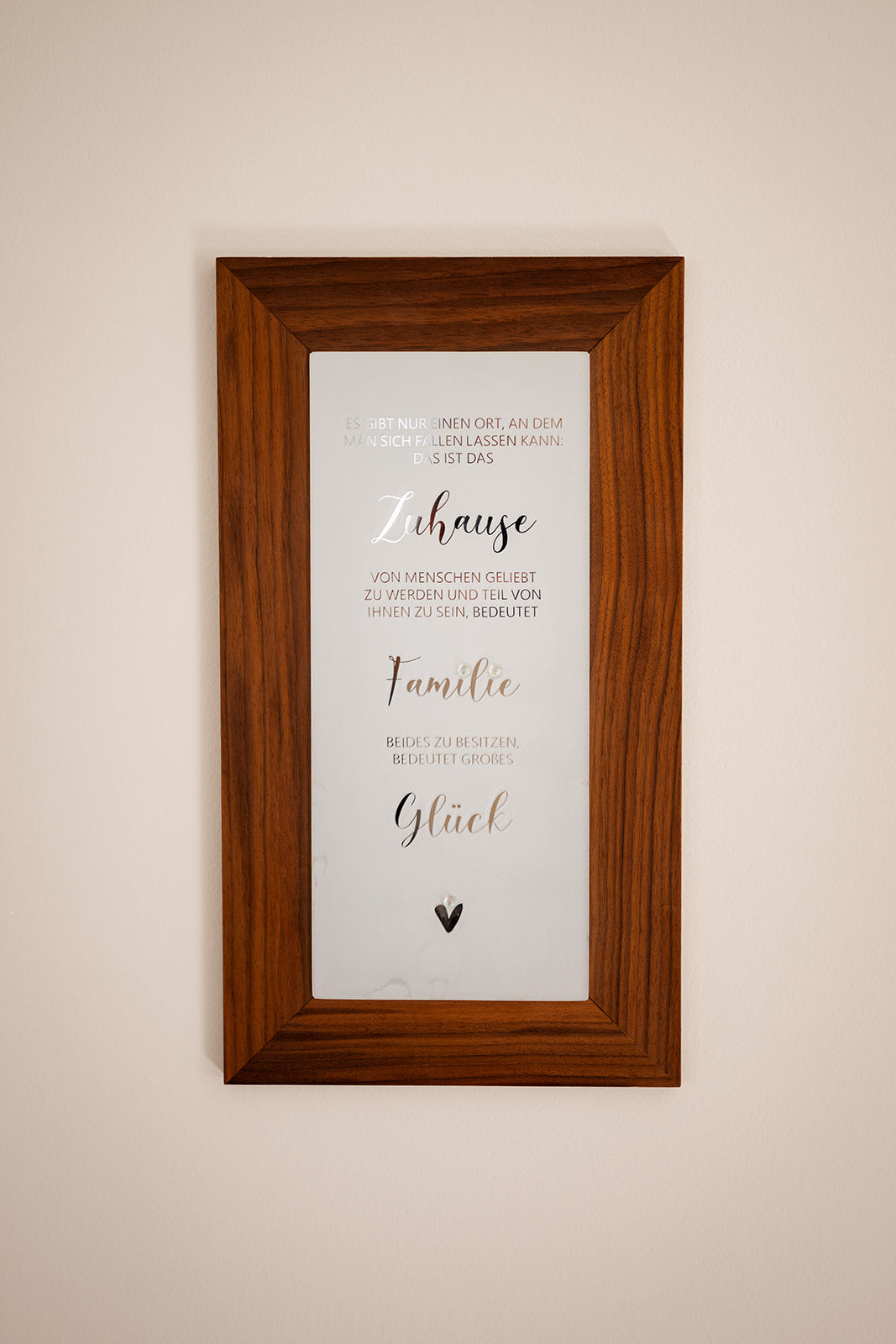 Quadro "Casa, famiglia, felicità"