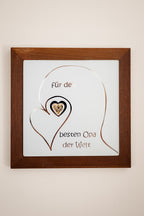 Quadro cuore Nonna / Nonno