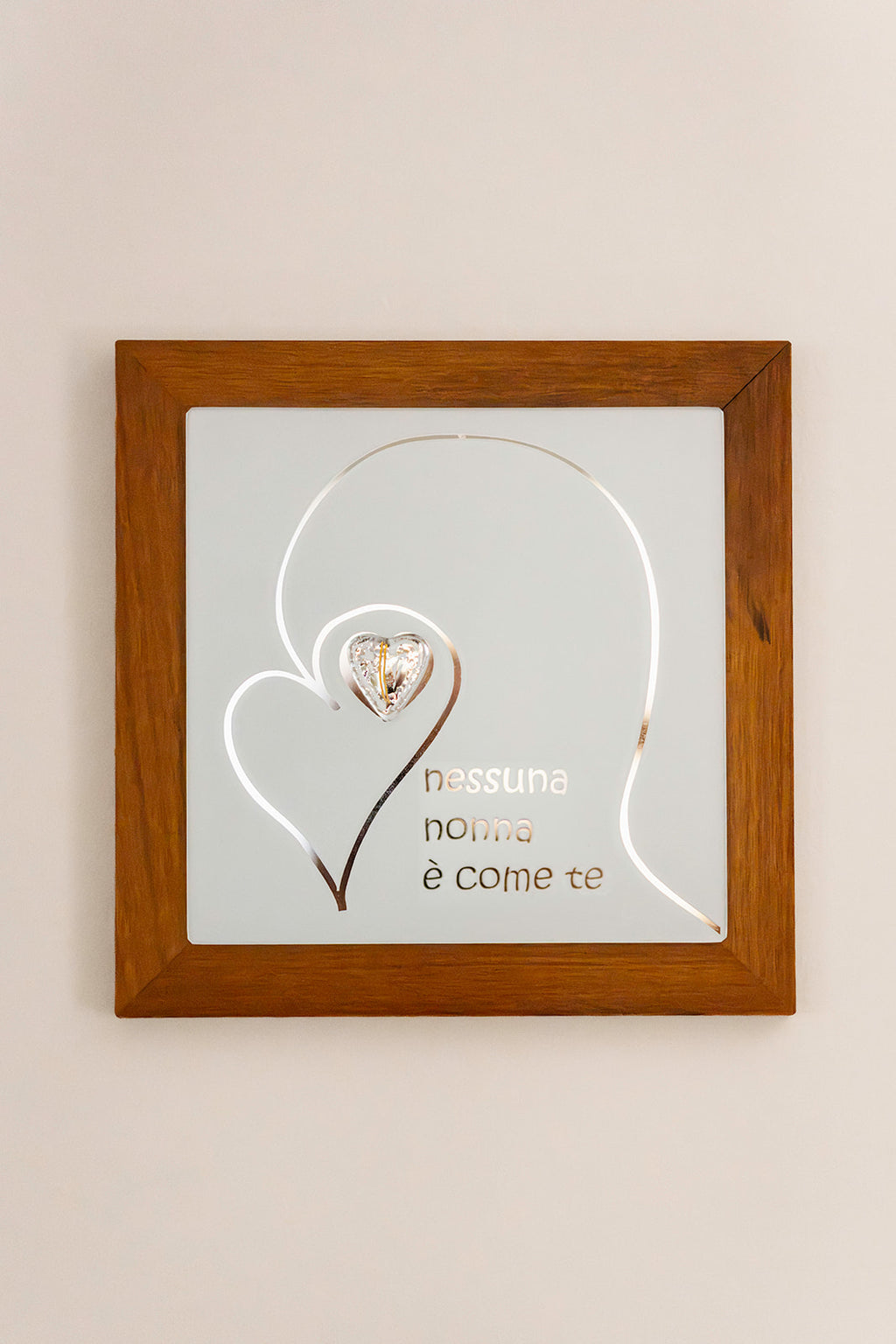 Quadro cuore Nonna / Nonno