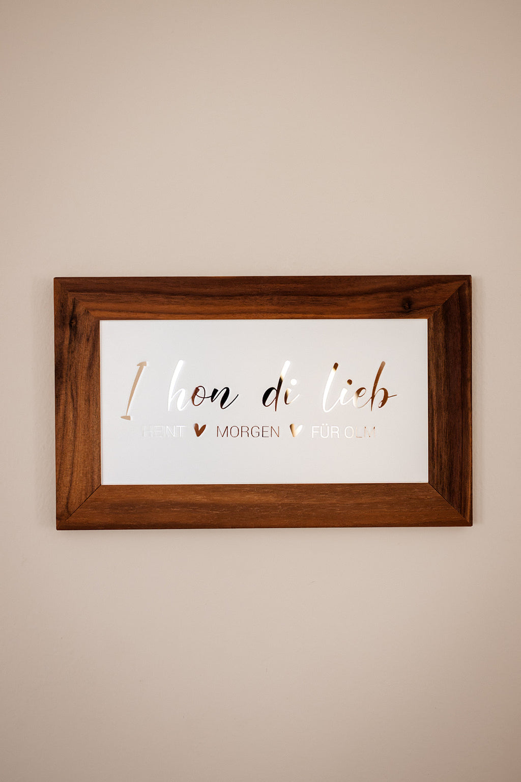Quadro "I hon di lieb"