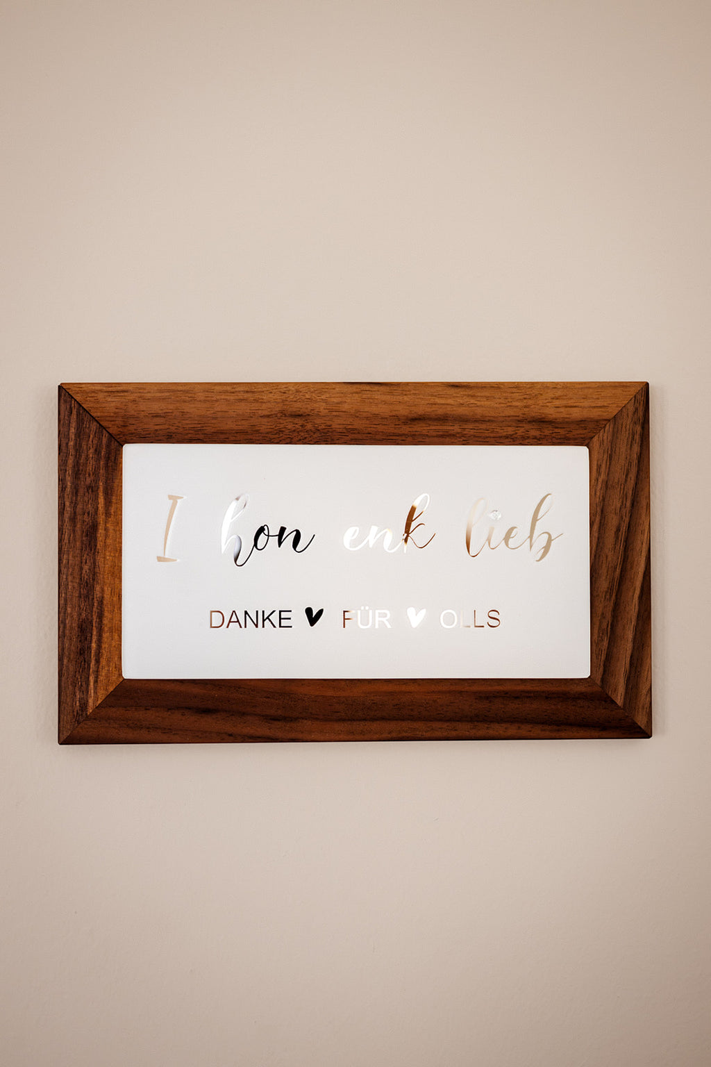 Quadro "I hon di lieb"
