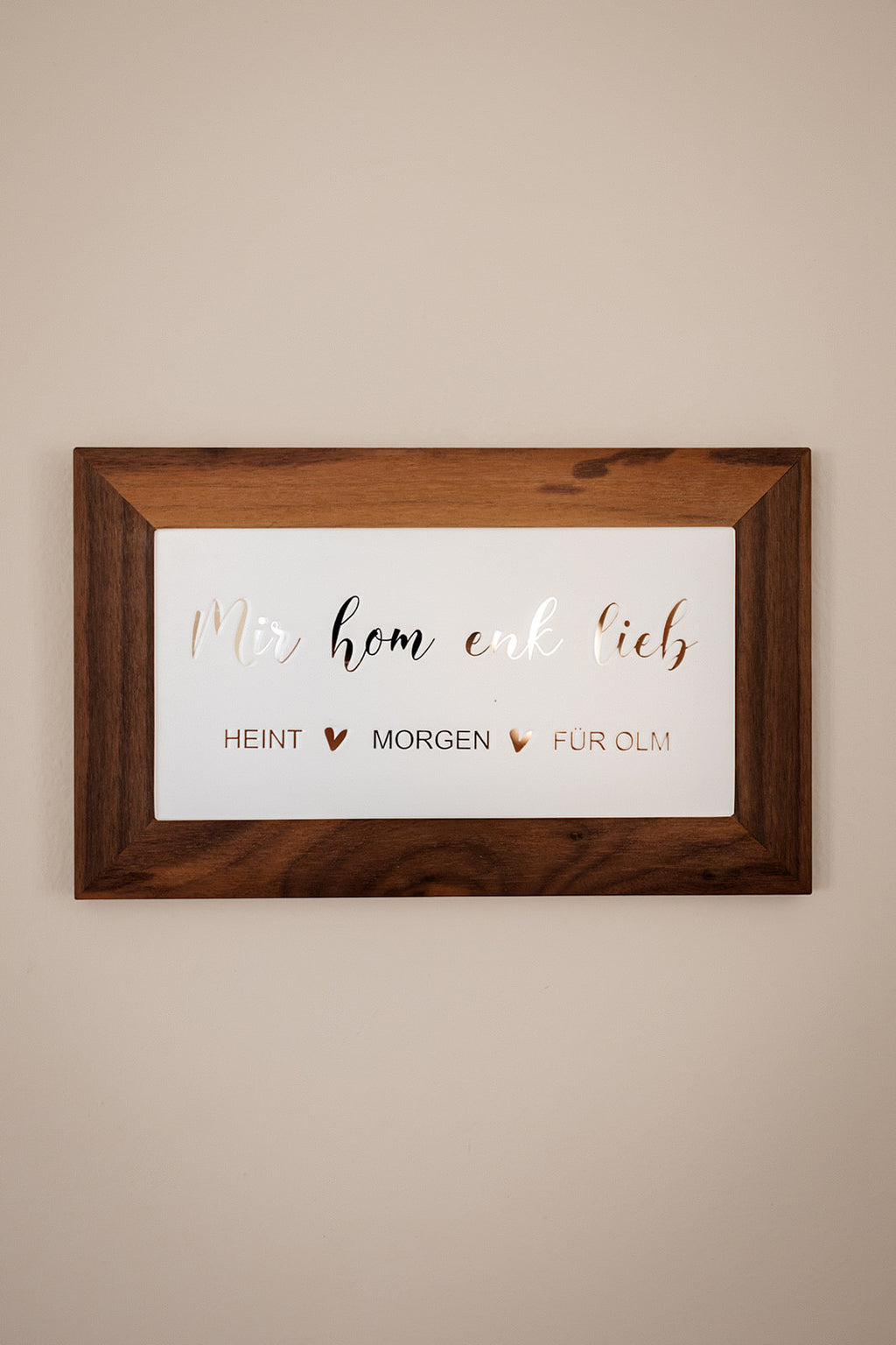 Quadro "I hon di lieb"