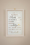Quadro "Mit allem was wir haben"