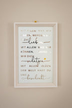 Quadro "Mit allem was wir haben"